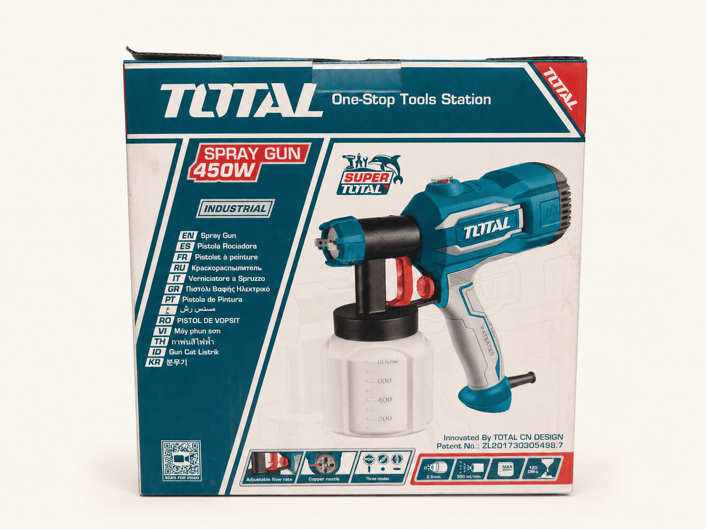 PISTOLET A PEINTURE ELECTRIQUE 400W TOTAL